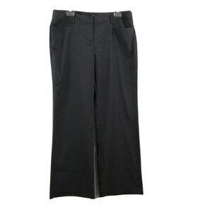 APT 9 Modern Fit Career Slacks Size 14 Gray Pin Stripe Pants Trouser Leg Stretch